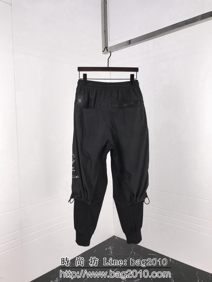 Y-3山本耀司 爆炸單品 18年秋冬新款 微跨 假兩件男款休閒褲 ydi1369